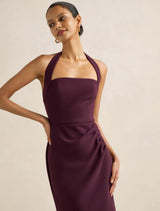 Willow Petite Halter Wrap Maxi Dress Forever New