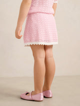 Connie Girls Scallop Knit Skirt