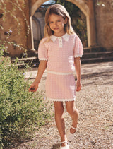 Connie Girls Scallop Knit Skirt