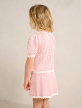Connie Girls Scallop Knit Top