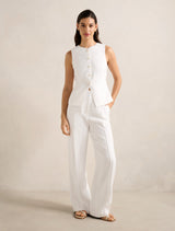 Saylor Linen Waistcoat Forever New