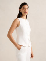 Saylor Linen Waistcoat Forever New