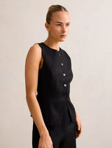 Saylor Linen Waistcoat Forever New