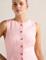 Saylor Linen Waistcoat Forever New