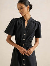 Eleanor Petite Button Down Midi Dress Forever New