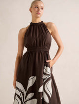 Magnolia High Neck Midi Dress Forever New