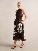 Magnolia High Neck Midi Dress Forever New