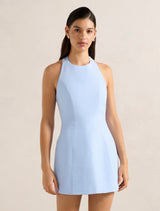 Corinna Halter Mini Dress Cloud Blue Forever New