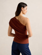 Bronte Draped One Shoulder Top Forever New