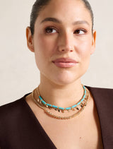 Signature Palmer Layered Stone Necklace Forever New