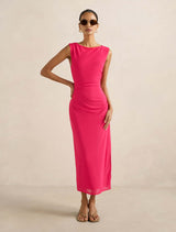 Ally Petite Jersey Midi Dress Azalea Forever New