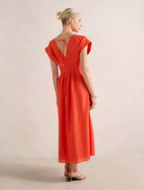 Alessandra Tuck Detail Midi Dress Forever New