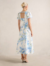 Kaya Printed Flutter Midi Dress Forever New