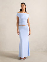 Mimi Flute Maxi Skirt