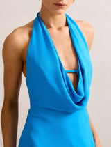 Marina Cowl Halter Dress Forever New