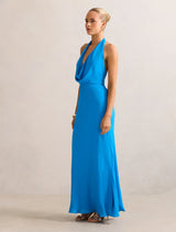 Marina Cowl Halter Dress Forever New