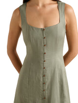 Elina Button Down Midi Dress Forever New