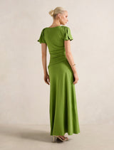 Gemini High Neck Jersey Maxi Dress Forever New