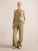 Tia Linen Wide Leg Pants Forever New