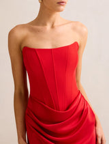 Isra Drape Strapless Maxi Dress Forever New