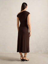 Paris Draped Mesh Midi Dress Forever New