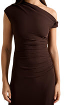 Paris Draped Mesh Midi Dress Forever New