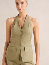 Saxon Halter Waistcoat Forever New