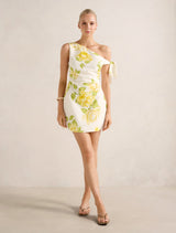 Giada Tipped Bow Mini Dress