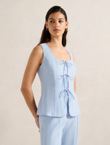 Tia Tie Front Waistcoat Forever New