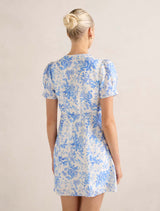 Saffron Linen Mini Dress Forever New