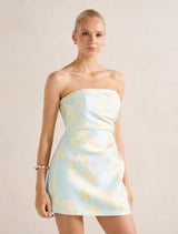 Cleo Jacquard Mini Dress Forever New