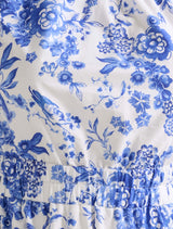 Bella Shirred Cotton Midi Dress Forever New