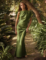 Kody Satin Lace Asym Dress Forever New