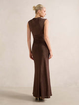 Kristy Metallic Maxi Dress Forever New