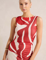 Ally Sleeveless Mesh Midi Dress Forever New