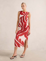 Ally Sleeveless Mesh Midi Dress Forever New