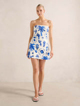 Ginny Stretch Linen Mini Dress Forever New