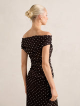 Mimi Off Shoulder Mesh Top Forever New