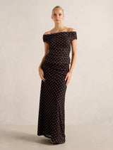 Mimi Off Shoulder Mesh Top Forever New