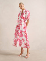 Macey Printed Midi Dress Forever New