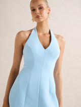 Riley Structured Halter Mini Dress Forever New