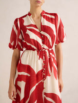 Sophie Puff Sleeve Midi Dress Forever New