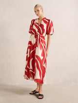 Sophie Puff Sleeve Midi Dress Forever New