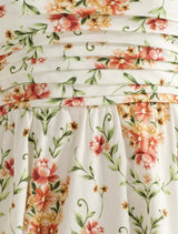 Matisse Ruched Strapless Cotton Midi Dress Forever New