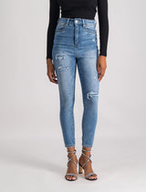 Mila Cropped High-Rise Skinny Jeans Forever New