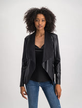 Susie Waterfall Blazer Black Forever New