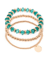 Jade Stretch Bead Pack Bracelet Forever New