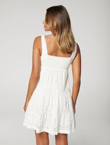 Liberty Broderie Babydoll Dress - Forever New