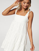 Liberty Broderie Babydoll Dress - Forever New