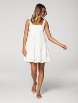 Liberty Broderie Babydoll Dress - Forever New